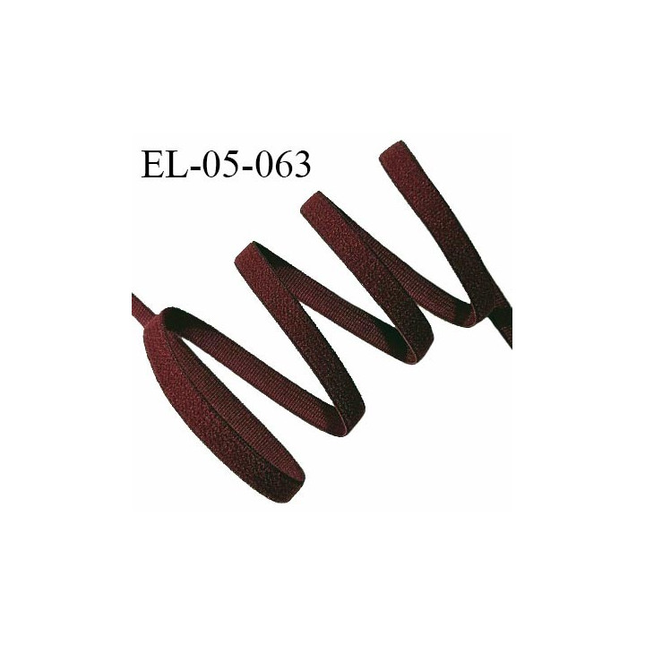 Elastique 5 mm lingerie haut de gamme couleur marron largeur 5 mm allongement +180% prix au mètre