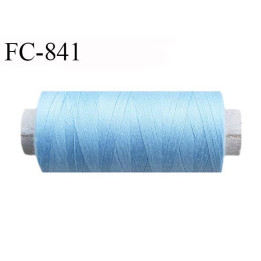 Bobine 1000 m fil Polyester n° 120 couleur bleu 1000 mètres fil européen bobiné en Europe ou France certifié oeko tex