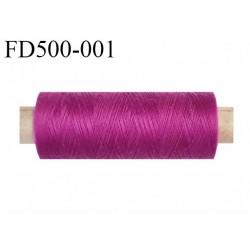 Destockage Bobine 500 m fil Polyester n° 120 couleur pivoine 500 mètres bobiné en France