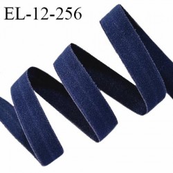 Elastique lingerie 12 mm pré plié fin haut de gamme couleur bleu marine largeur 12 mm  prix au mètre