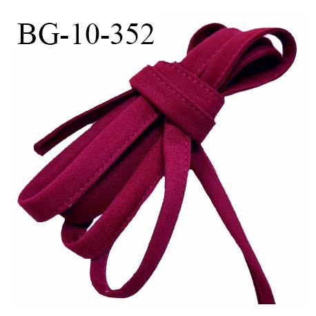 Cache armature et baleine underwire 10 mm couleur bordeaux très doux au toucher largeur 10 mm prix au mètre