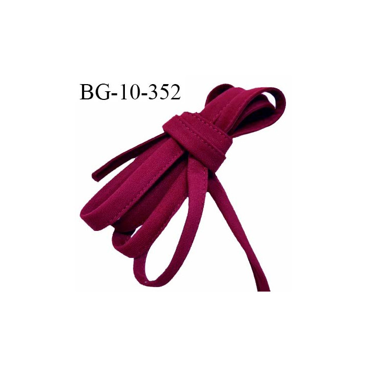 Cache armature et baleine underwire 10 mm couleur bordeaux très doux au toucher largeur 10 mm prix au mètre