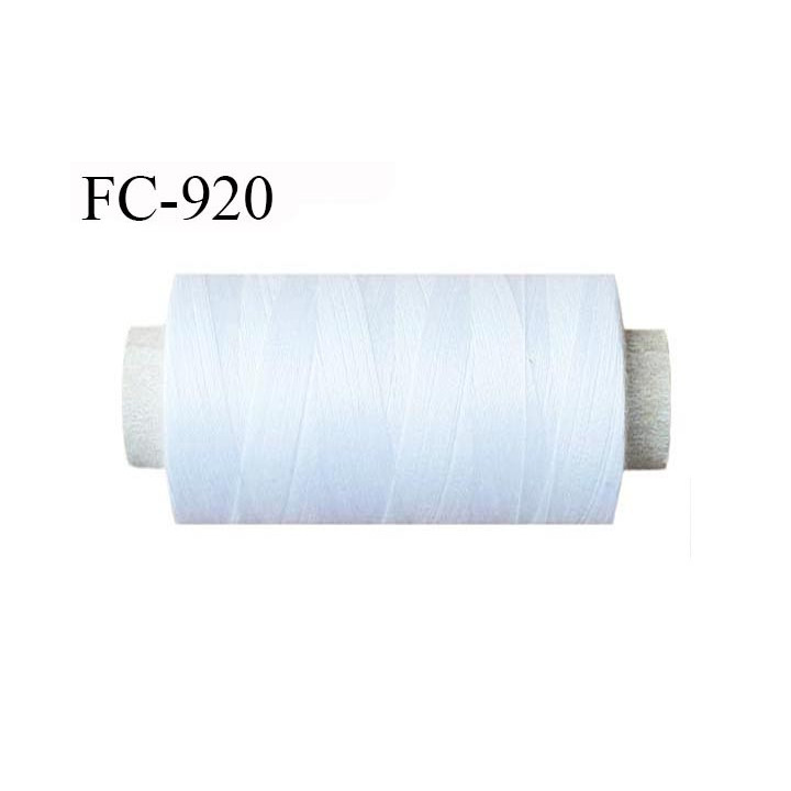 Bobine 1000 m fil Polyester n° 80 blanc 1000 mètres fil européen bobiné en Europe ou France certifié oeko tex