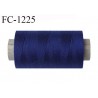 Bobine 1000 m fil polyester fil n°80 couleur bleu longueur du cone 1000 mètres bobiné en France certifié oeko tex