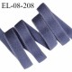 Elastique lingerie 8 mm haut de gamme couleur bleu élastique fin largeur 8 mm allongement +170% prix au mètre