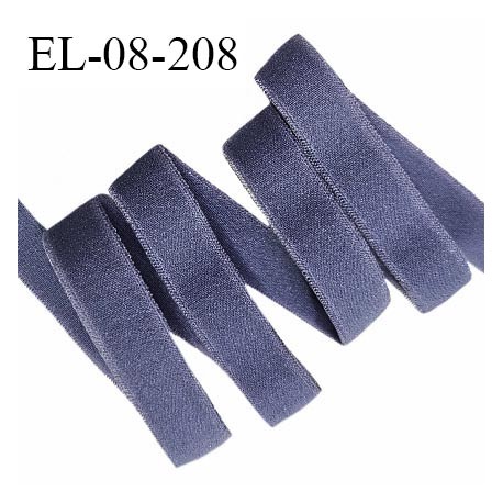 Elastique lingerie 8 mm haut de gamme couleur bleu élastique fin largeur 8 mm allongement +170% prix au mètre