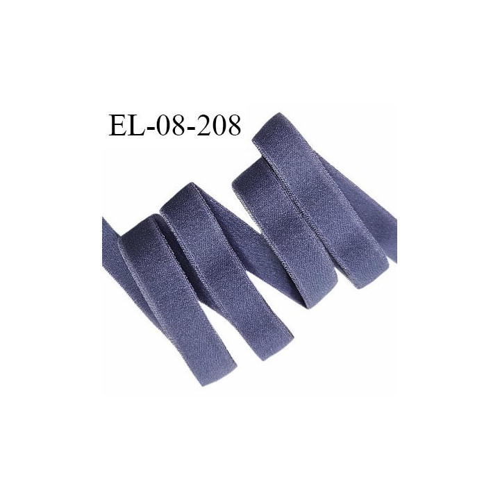 Elastique lingerie 8 mm haut de gamme couleur bleu élastique fin largeur 8 mm allongement +170% prix au mètre