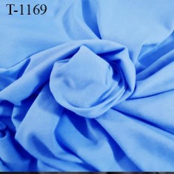 Tissu coton jersey spécial lingerie fond de culotte bleu largeur 140 cm poids m2 105 gr prix 10 cm de long par 140 cm