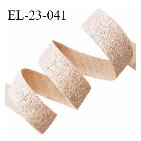 Elastique 22 mm lingerie haut de gamme couleur chair avec motifs bonne élasticité doux au toucher prix au mètre