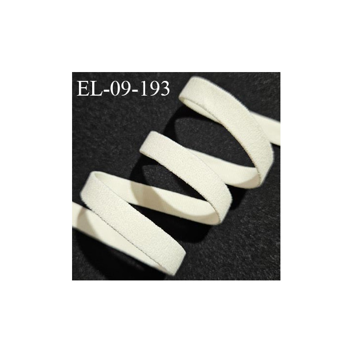 Elastique lingerie 9 mm haut de gamme couleur naturel écru largeur 9 mm allongement +160% prix au mètre