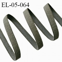 Elastique 5 mm lingerie haut de gamme couleur vert kaki largeur 5 mm allongement +180% prix au mètre