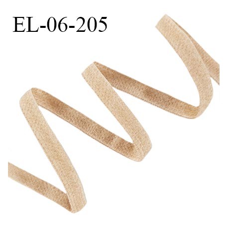 Elastique 6 mm lingerie haut de gamme élastique souple et fin style velours allongement +140% prix au mètre
