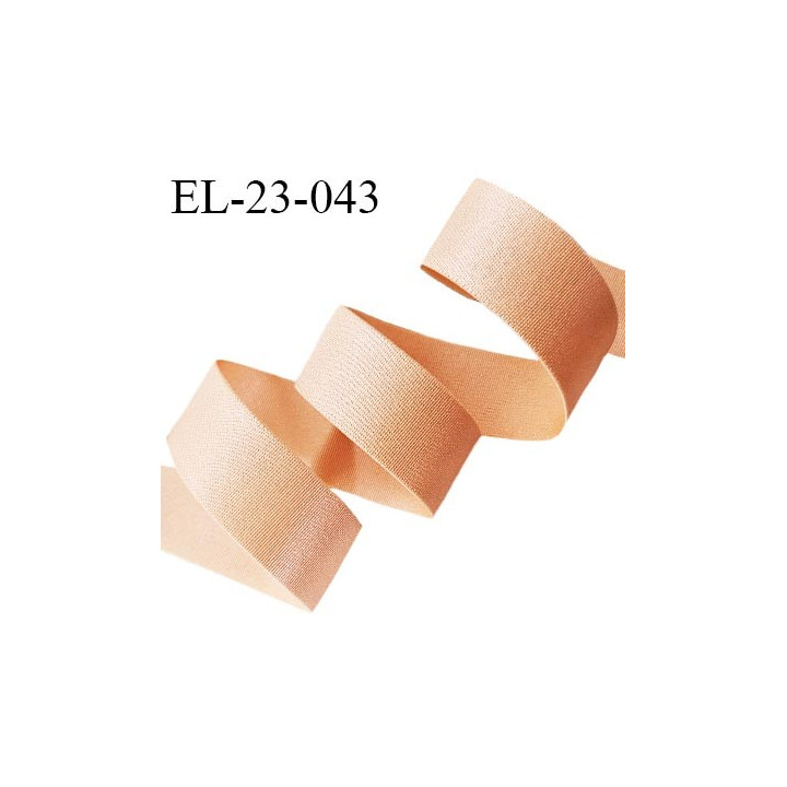 Elastique 22 mm lingerie haut de gamme couleur chair rosée brillant bonne élasticité très doux au toucher prix au mètre