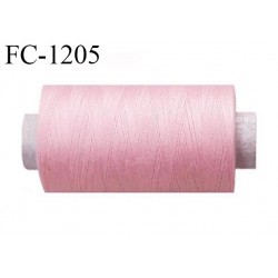 Bobine 1000 m fil polyester fil n°80 couleur rose longueur du cone 1000 mètres bobiné en France certifié oeko tex
