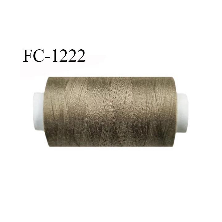 Bobine 1000 m fil polyester fil n°80 couleur bronze longueur de la bobine 1000 mètres bobiné en France certifié oeko tex