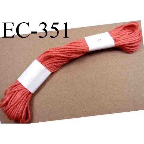 Echevette coton retors couleur rose ref 351 art 89 le lot de 100 pièces 