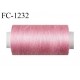 Bobine 1000 m fil polyester fil n°80 couleur roselongueur de la bobine 1000 mètres bobiné en France certifié oeko tex