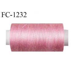 Bobine 1000 m fil polyester fil n°80 couleur roselongueur de la bobine 1000 mètres bobiné en France certifié oeko tex
