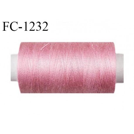 Bobine 1000 m fil polyester fil n°80 couleur roselongueur de la bobine 1000 mètres bobiné en France certifié oeko tex