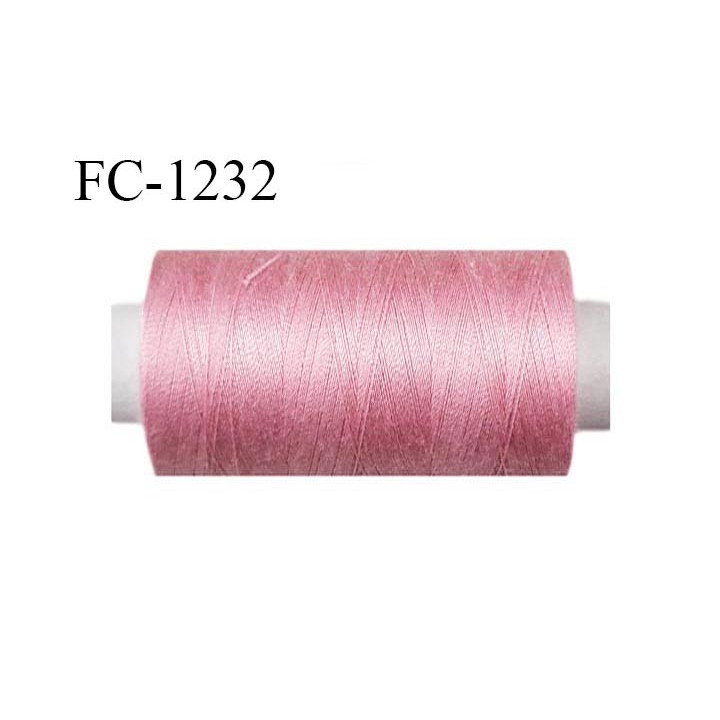 Bobine 1000 m fil polyester fil n°80 couleur roselongueur de la bobine 1000 mètres bobiné en France certifié oeko tex