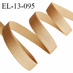 Elastique 13 mm lingerie couleur chair dorée brillant allongement +60% largeur 13 mm prix au mètre