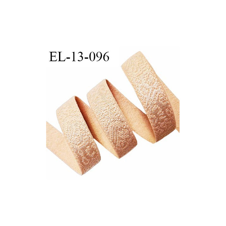 Elastique 13 mm lingerie haut de gamme couleur chair avec motifs bonne élasticité doux au toucher prix au mètre