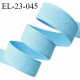 Elastique lingerie 22 mm couleur bleu doux au toucher largeur 22 mm allongement +40% prix au mètre