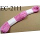 Echevette coton retors couleur rose ref 2111 art 89 le lot de 100 pièces 