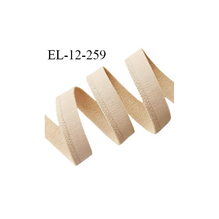 Elastique 12 mm lingerie couleur chair très doux au toucher style velours largeur 12 mm prix au mètre
