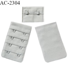 Agrafe 40 mm attache SG haut de gamme couleur gris 4 rangées 2 crochets largeur 40 mm hauteur 65 mm prix à l'unité