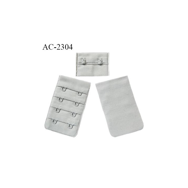 Agrafe 40 mm attache SG haut de gamme couleur gris 4 rangées 2 crochets largeur 40 mm hauteur 65 mm prix à l'unité