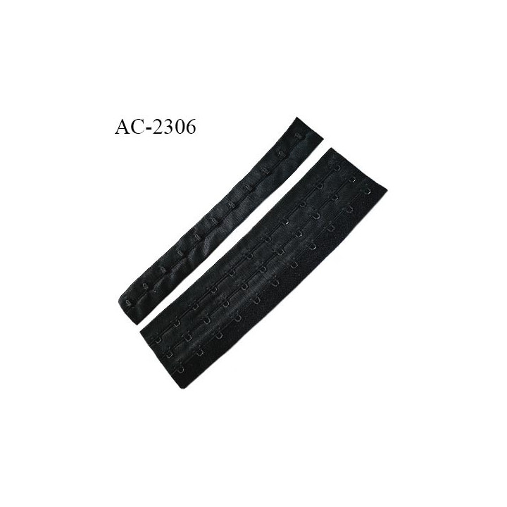 Bande Agrafe 21 cm haut de gamme pour soutien gorge 3 rangées 11 crochets couleur noir prix à l'unité