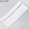 Bande Agrafe 20.5 cm couleur blanc haut de gamme pour soutien gorge 3 rangées 11 crochets prix à l'unité