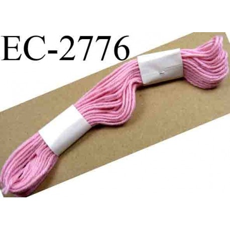 Echevette coton retors couleur rose ref 2776 art 89 le lot de 100 pièces 