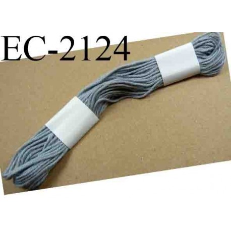Echevette coton retors couleur gris ref 351 art 89