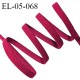 Elastique 5 mm lingerie haut de gamme couleur rouge cerise ou fuchsia largeur 5 mm allongement +180% prix au mètre