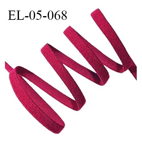 Elastique 5 mm lingerie haut de gamme couleur rouge cerise ou fuchsia largeur 5 mm allongement +180% prix au mètre
