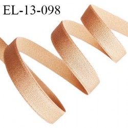 Elastique 13 mm lingerie couleur chair brillant allongement +60% largeur 13 mm prix au mètre