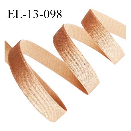 Elastique 13 mm lingerie couleur chair brillant allongement +60% largeur 13 mm prix au mètre