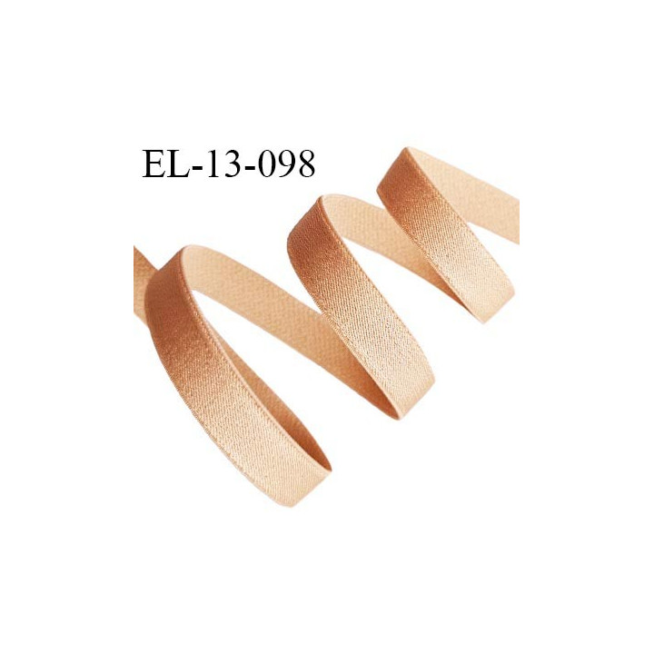 Elastique 13 mm lingerie couleur chair brillant allongement +60% largeur 13 mm prix au mètre