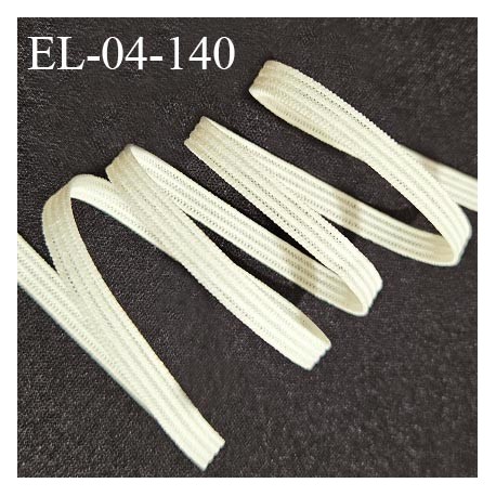 Elastique 4 mm spécial lingerie et couture couleur ivoire perle élastique fin et très souple largeur 4 mm prix au mètre