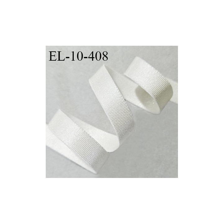 Elastique lingerie 10 mm haut de gamme couleur nacre ou jasmin brillant largeur 10 mm prix au mètre