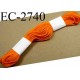 Echevette coton retors couleur orange ref 2740 art 89 le lot de 100 pièces 