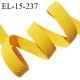 Elastique 15 mm anti glisse couleur jaune haut de gamme largeur 15 mm prix au mètre