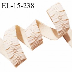 Elastique lingerie 15 mm couleur beige rosé largeur 15 mm allongement +40% prix au mètre