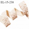 Elastique lingerie 15 mm couleur beige rosé largeur 15 mm allongement +40% prix au mètre