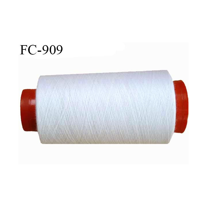 Cone 2000 m fil Polyester n° 120 couleur naturel  longueur 2000 mètres fil européen bobiné en France certifié oeko tex