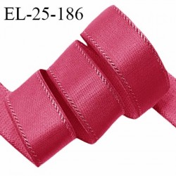 Elastique lingerie 24 mm couleur rose indien largeur 24 mm allongement +30% prix au mètre