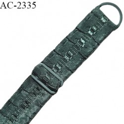 Bretelle lingerie SG 16 mm très haut de gamme avec 1 barrette et 1 anneau couleur vert prix à la pièce