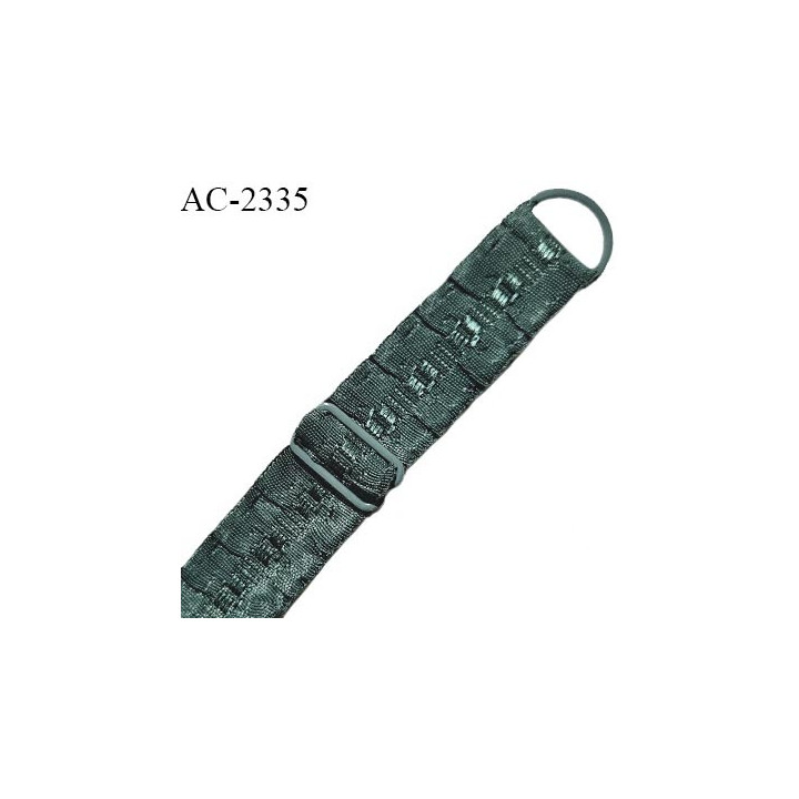 Bretelle lingerie SG 16 mm très haut de gamme avec 1 barrette et 1 anneau couleur vert prix à la pièce